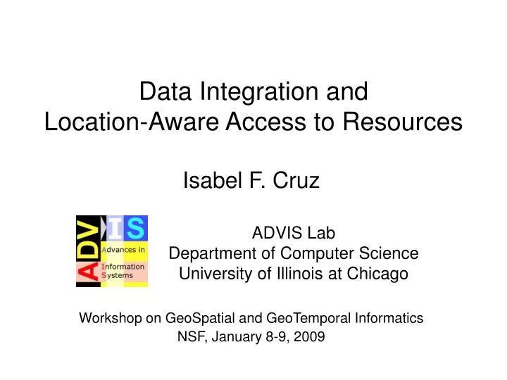 data integration and location aware access to resources