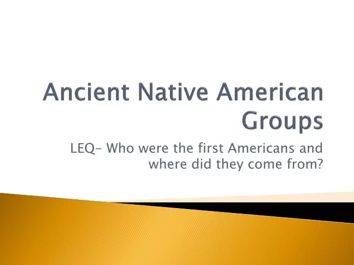 ancient native american groups