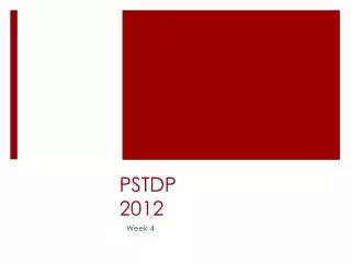 PSTDP 2012