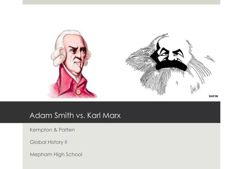 adam smith vs karl marx