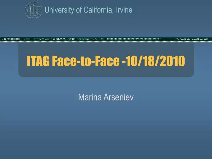 itag face to face 10 18 2010