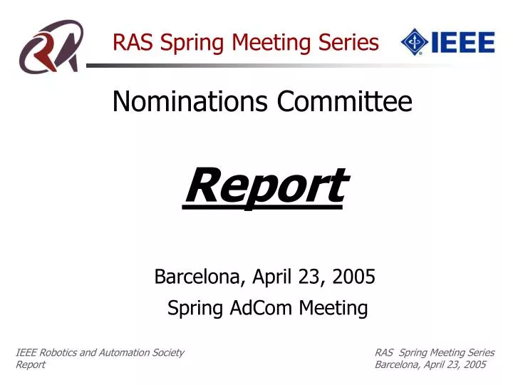 ras spring meeting series