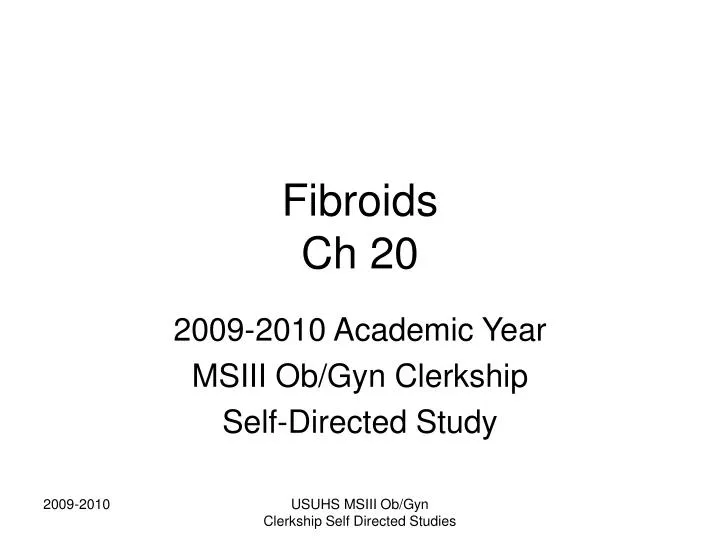 fibroids ch 20