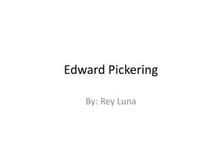 Edward Pickering