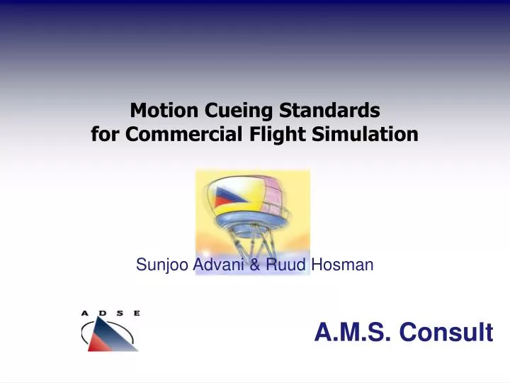 motion cueing standards for commercial flight simulation