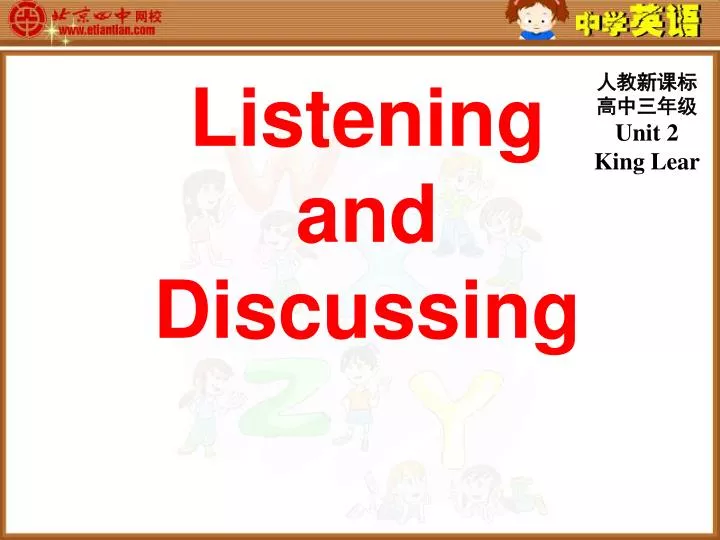 listening and discussing
