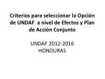 Honduras-Criterios-UNDAF-con-Efectos-y-Plan-de-Accion - slide 1