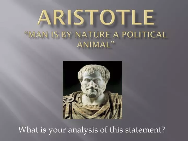 aristotle man is by nature a political animal