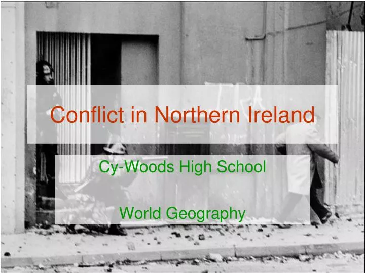 conflict in northern ireland