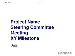 Project Name Steering Committee M eeting XY Milestone