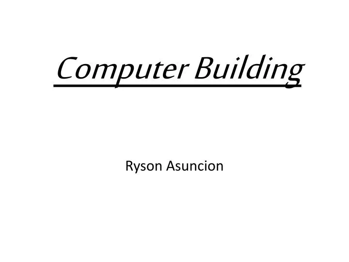 computer building