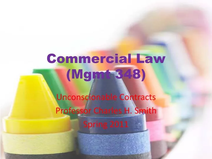 commercial law mgmt 348