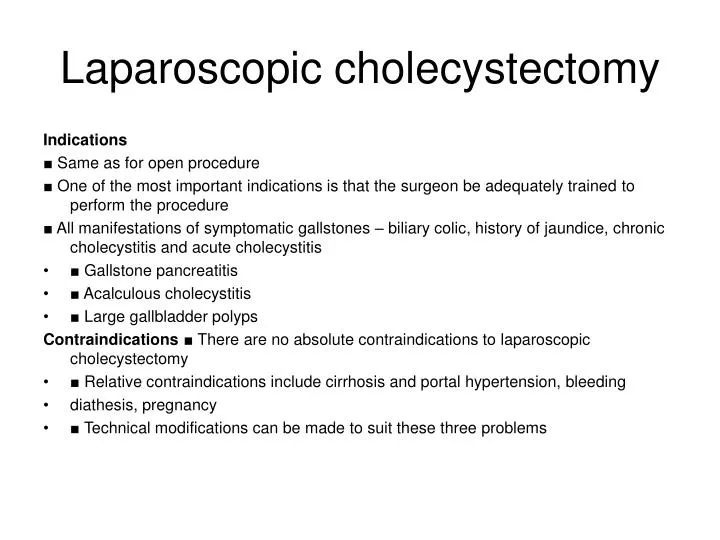 laparoscopic cholecystectomy