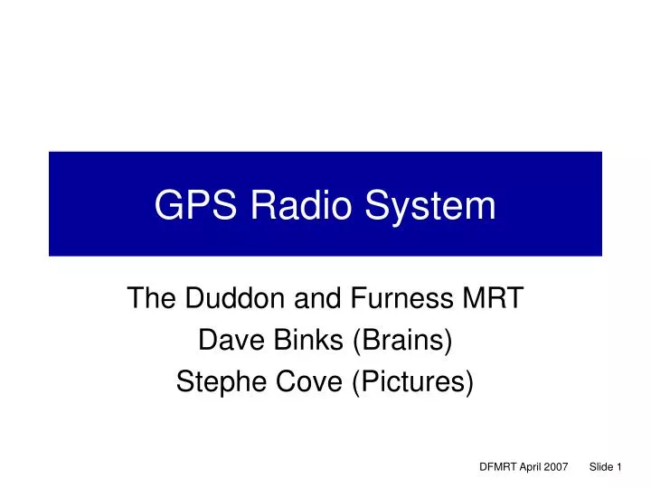 gps radio system