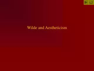 Wilde and Aestheticism