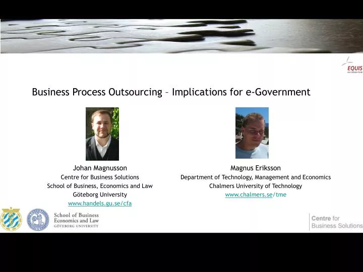 business process outsourcing implications for e government