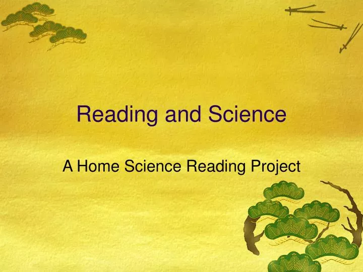 reading and science