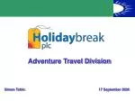 Adventure Travel Division - slide 1