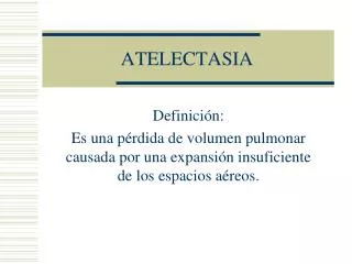 atelectasia