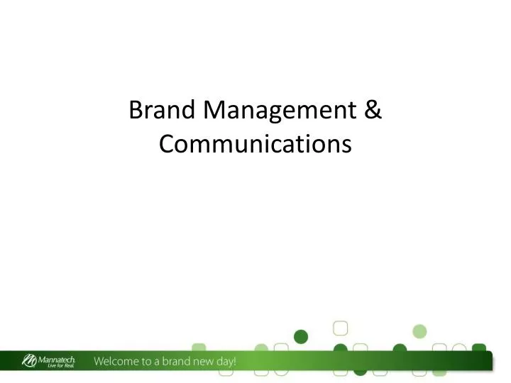 brand management communications