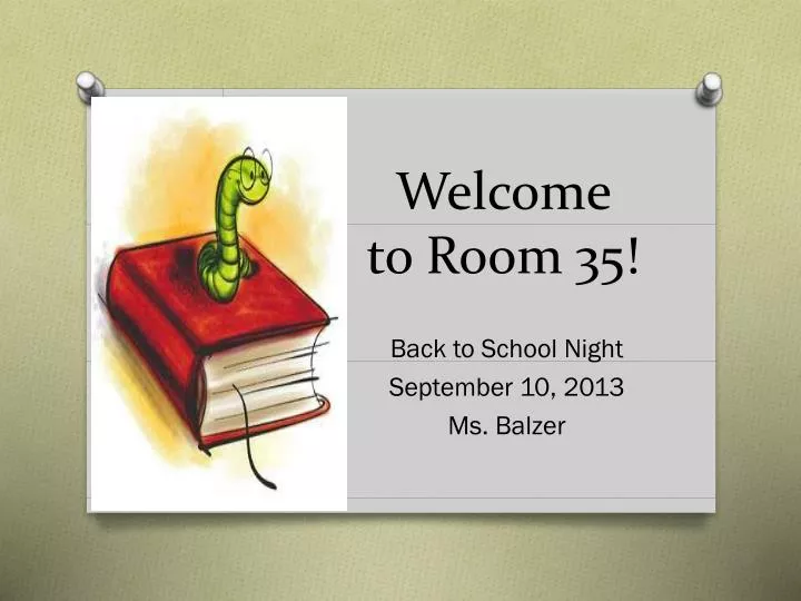 welcome to room 35