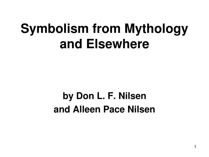 symbolism from mythology and elsewhere