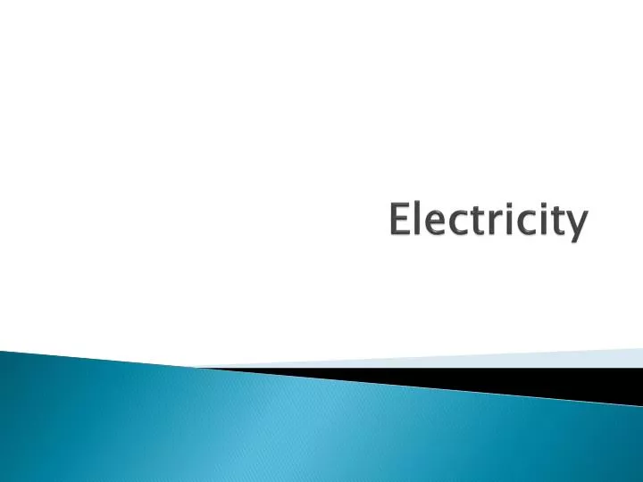 electricity