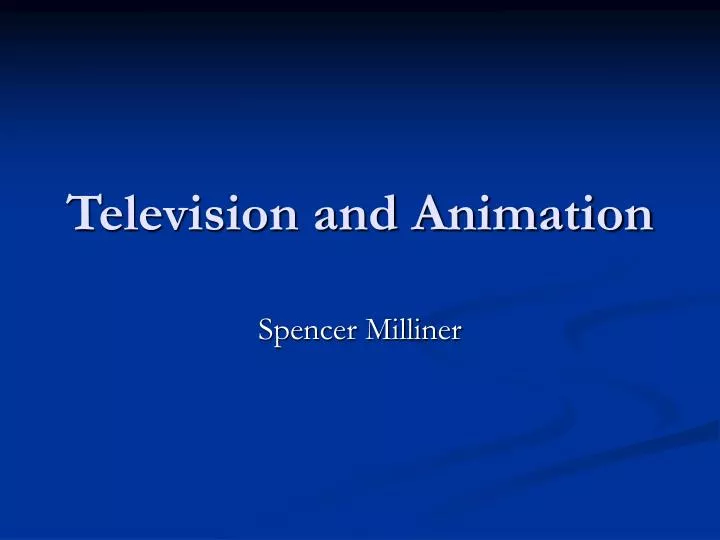 television and animation