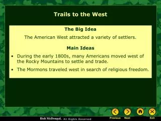 trails to the west