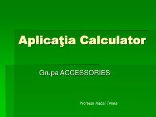 aplica ia calculator
