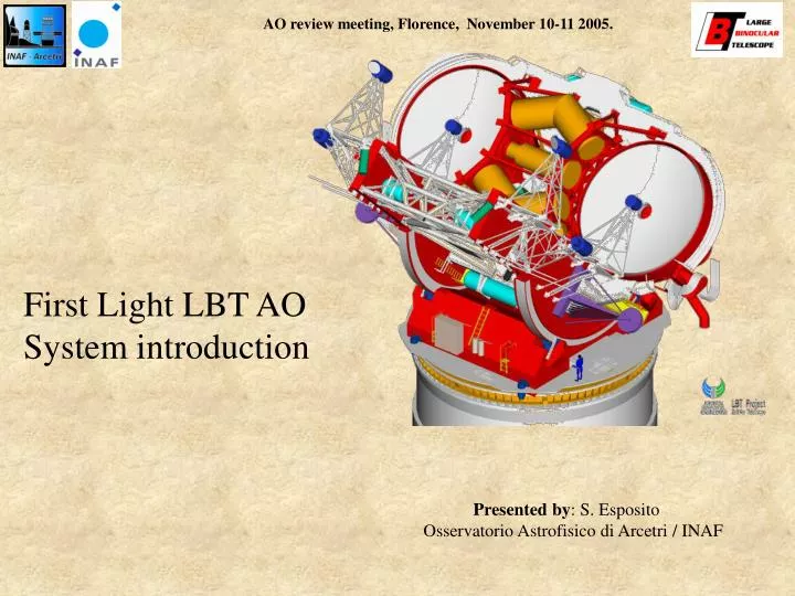 first light lbt ao system introduction