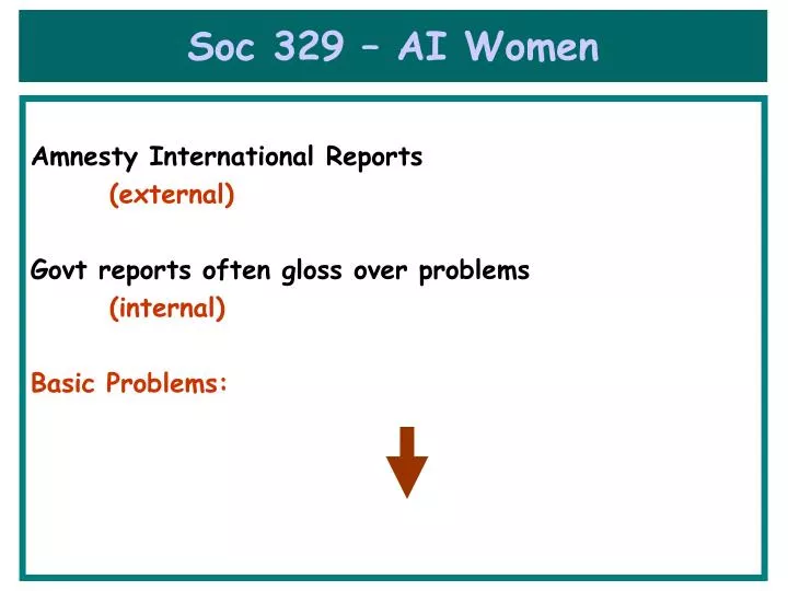 soc 329 ai women