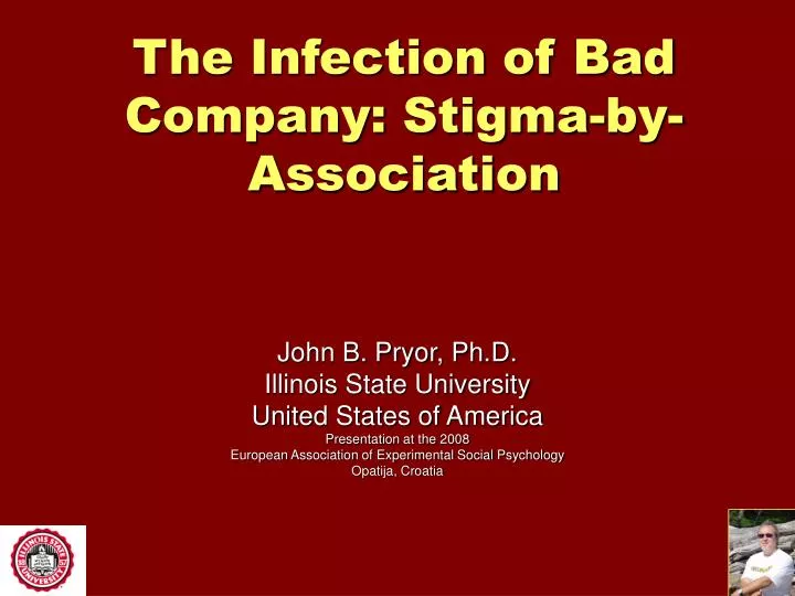 the infection of bad company stigma by association