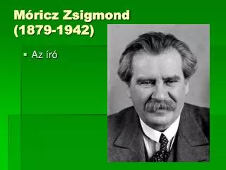 m ricz zsigmond 1879 1942