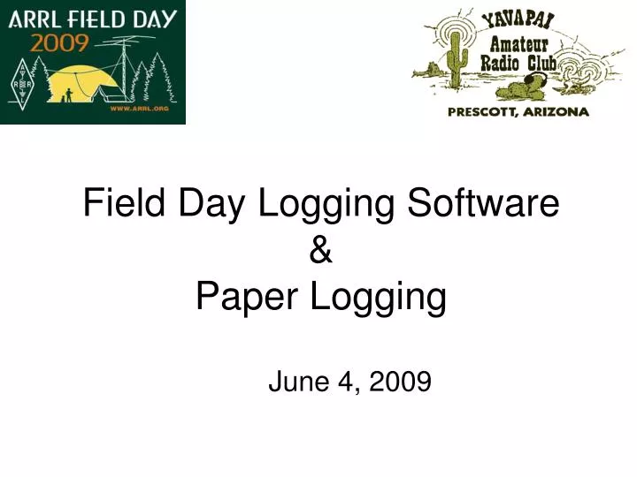 field day logging software paper logging