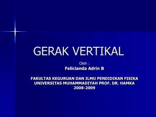 gerak vertikal