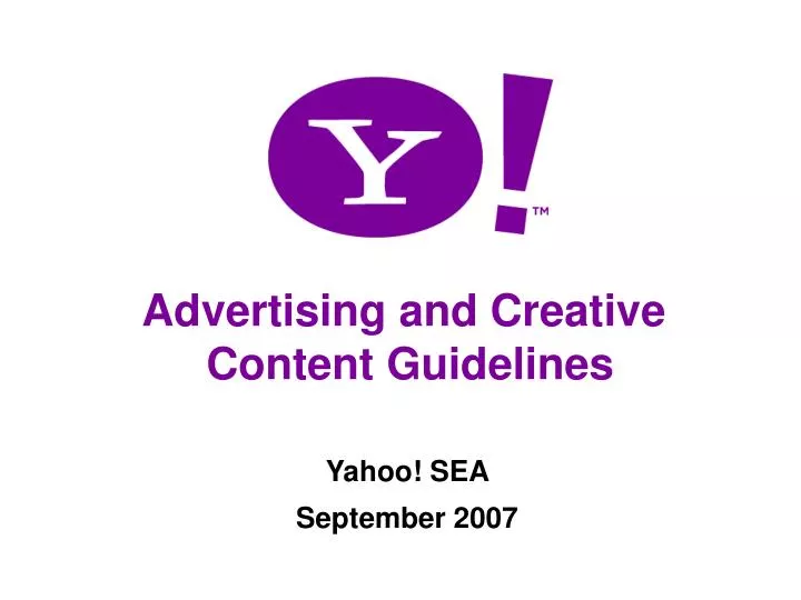 advertising content guidelines