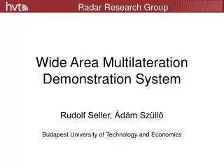 Wide Area Multilateration Demonstration System