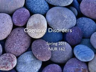 cognitive disorders