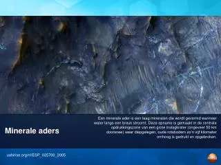 minerale aders
