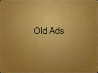 Old Ads