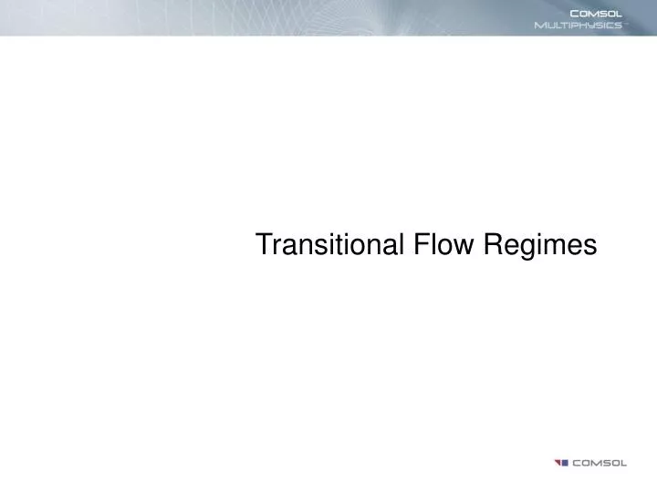 transitional flow regimes