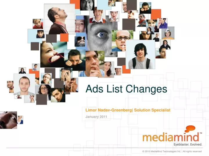 ads list changes