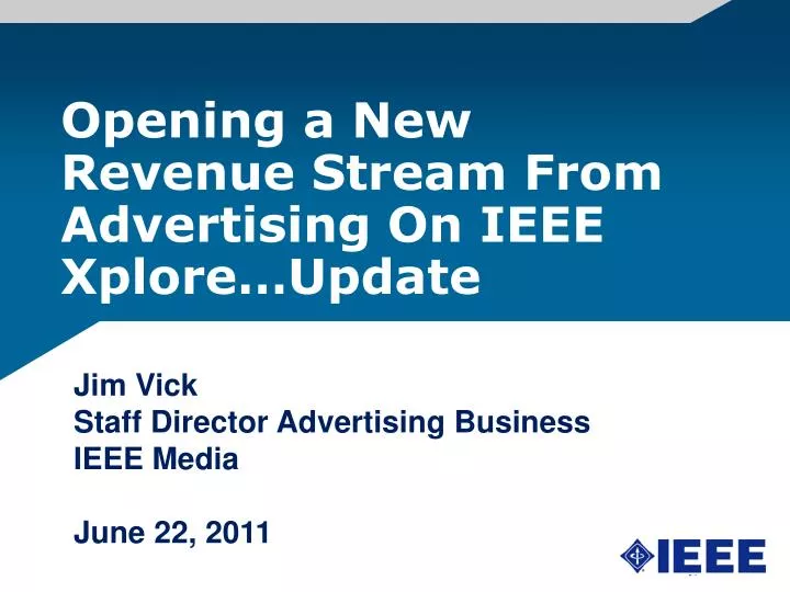 opening a new revenue stream from advertising on ieee xplore update