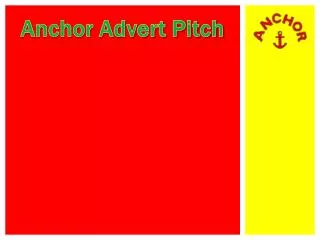 Anchor Advert Pitch