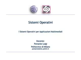 sistemi operativi