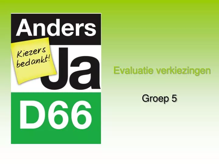 evaluatie verkiezingen groep 5