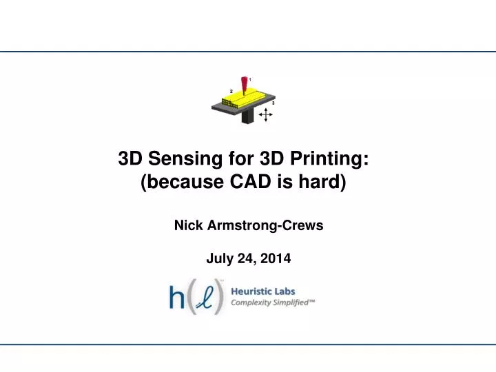 3d sensing for 3d printing because cad is hard