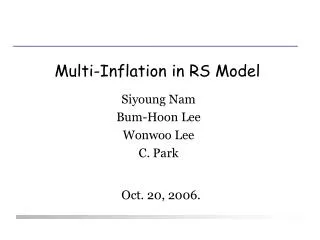 Multi-Inflation in RS Model