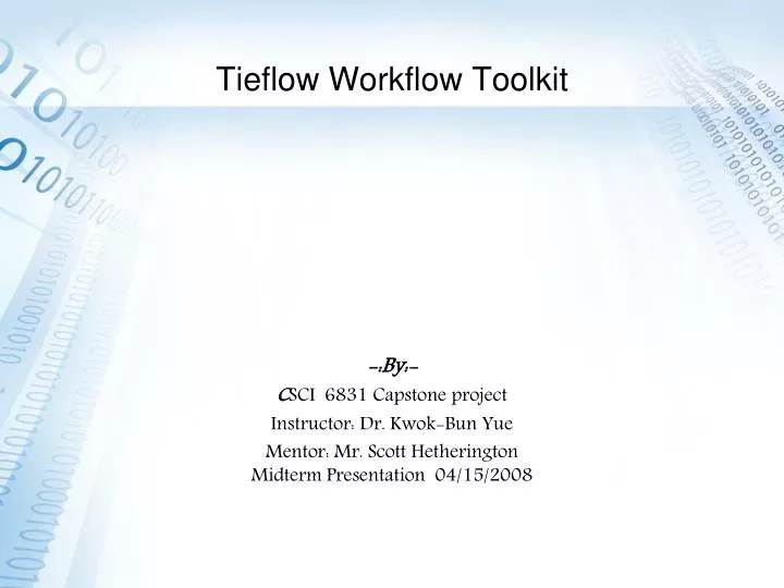 tieflow workflow toolkit